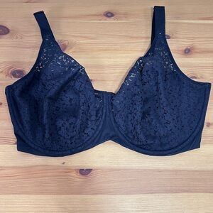 Chantelle Black Lace Underwire Bra | Support & Lift | Size 38H